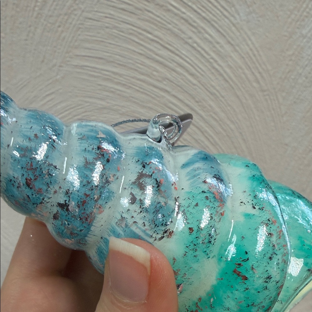 Elegant Sea Shell Glass Ornament - Picture 8 of 11